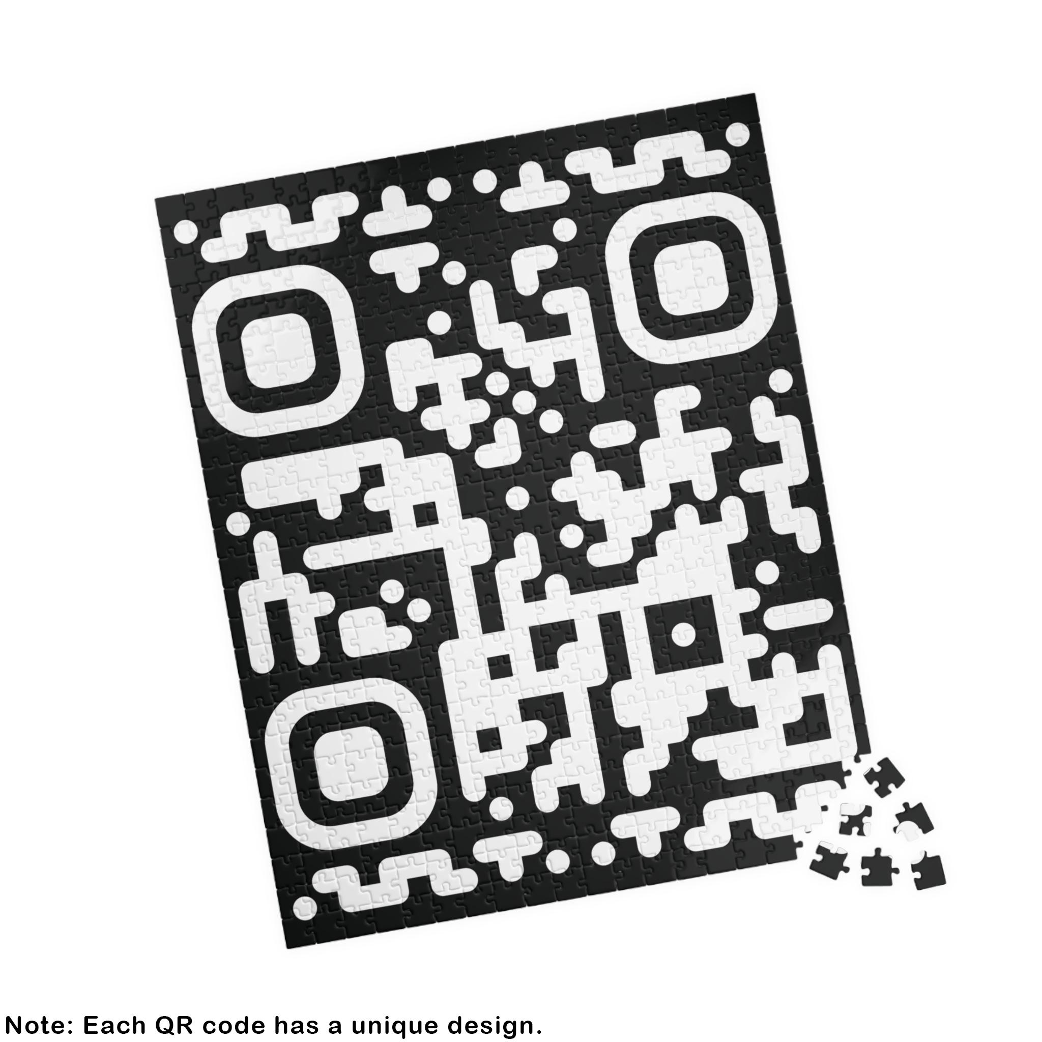 QR Code Puzzle – Scan to Reveal Message or Image – Interactive