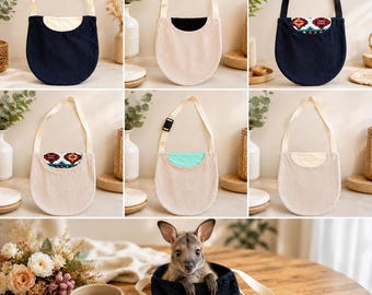 Handmade Wallaby Pouch Pet Sling | Bonding Bag for Wallabies, Joeys & Small Exotic Pets