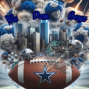 Football Cowboys 20 oz Tumbler Sublimation Design