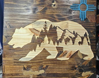 Decoración de pared de osos