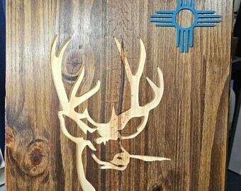 Decoración de pared de ciervos