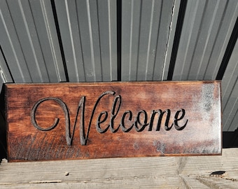 Letrero de bienvenida