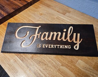 Decoración de pared La familia lo es todo