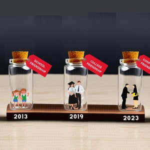 Regalo moglie marito, regalo di amicizia, regalo di nozze, regalo di coppia, regalo di ricordi positivi, regalo di bottiglia per decorare la casa, regalo per lei