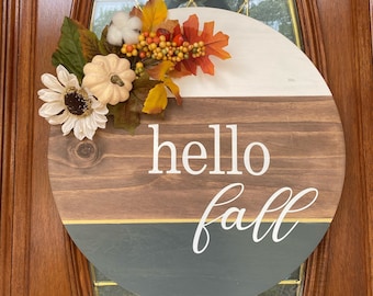 Fall Wooden Wreath