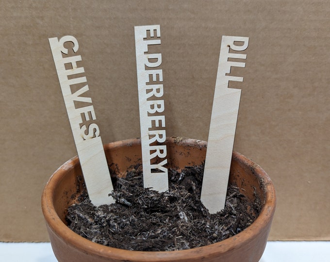 Vegetables Markers // Plant Tags // Flower Markers // Custom // Herb Markers // Wood Garden Markers // Garden Stakes // Sustainable Gifts