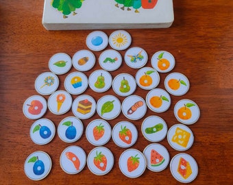 The Very Hungry Caterpillar 32-piece Story Discs Stone Sensory Stone Activity Play