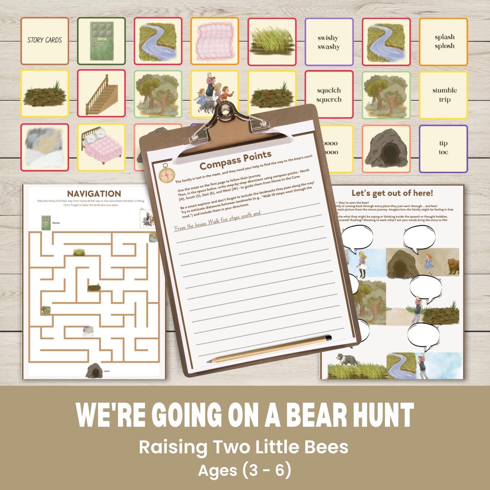 We're Going on a Bear Hunt BUNDLE - Etsy