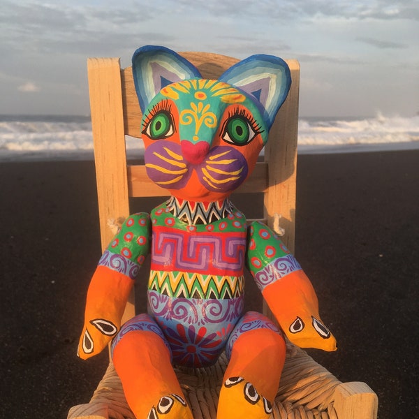 Paper Mache Cat Etsy