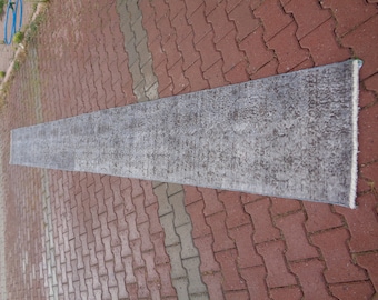 17.4x1.9Ft Gray Vintage Runner Rug, Extra Long Runner For Stairs Non Slip,Durable Runner Carpet For Hallways, Best Valentine's Day Gift  OY