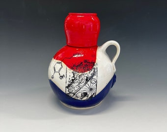 Bourbon jug with shot glass