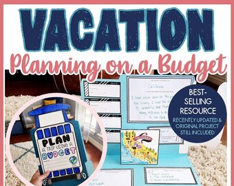 Plan a Trip Using a Budget Budget Planner Printable End of Year Activities Homeschool Real World Math Worksheets Vacation Planning Project