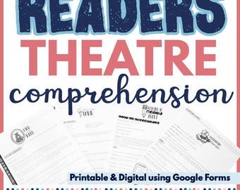 Figurative Language reading comprehension passages elements of Drama worksheet 4th 5th grade Readers Theater Homeschool printable worksheet