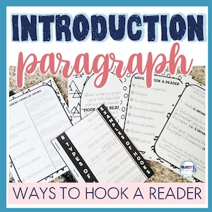 How to write a good introduction paragraph 4th 5th grade, hook your reader, writing template, homeschool worksheets, writing practice