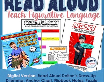 Figurative Language Read Aloud Book & Activities: ELA Lesson (PDF Printable