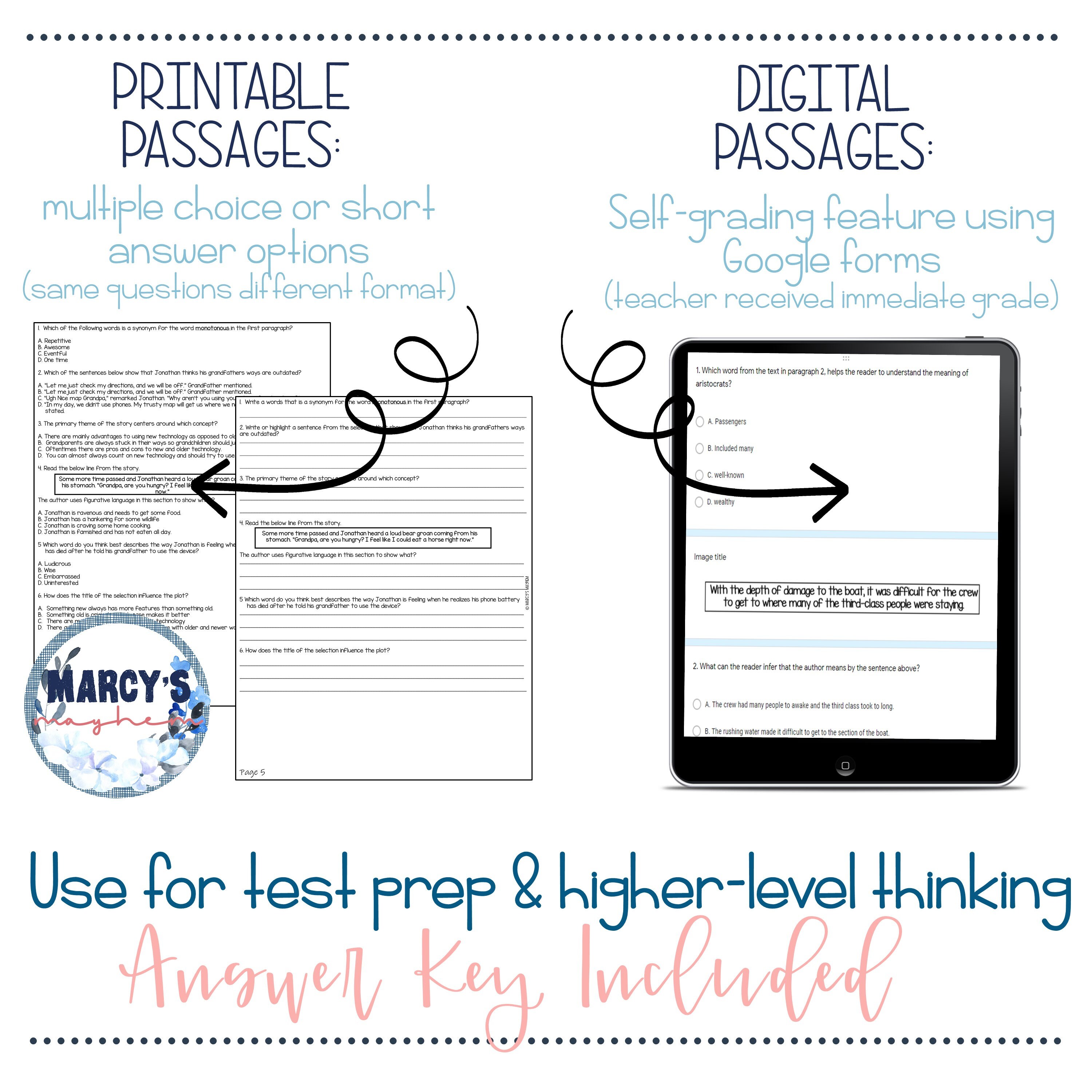 Critical Thinking Worksheet 7th & 8th Grade Lesson Plans - Etsy