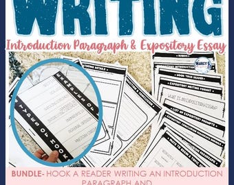Expository Writing Bundle: Introduction Paragraph & Graphic Organizer (Printable) 3rd-5th Grade