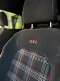Set of 2 GTI STICKERS for Alcantara seats product logo