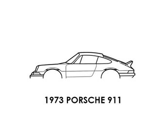 PORSCHE SILHOUETTE STICKERS