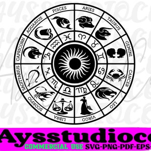 Zodiac Signs SVG Bundle,horoscope svg, Astrology Signs svg, Zodiac Symbols svg, Zodiac Wheel svg, Astrology, Horoscope, Cut File Cricut