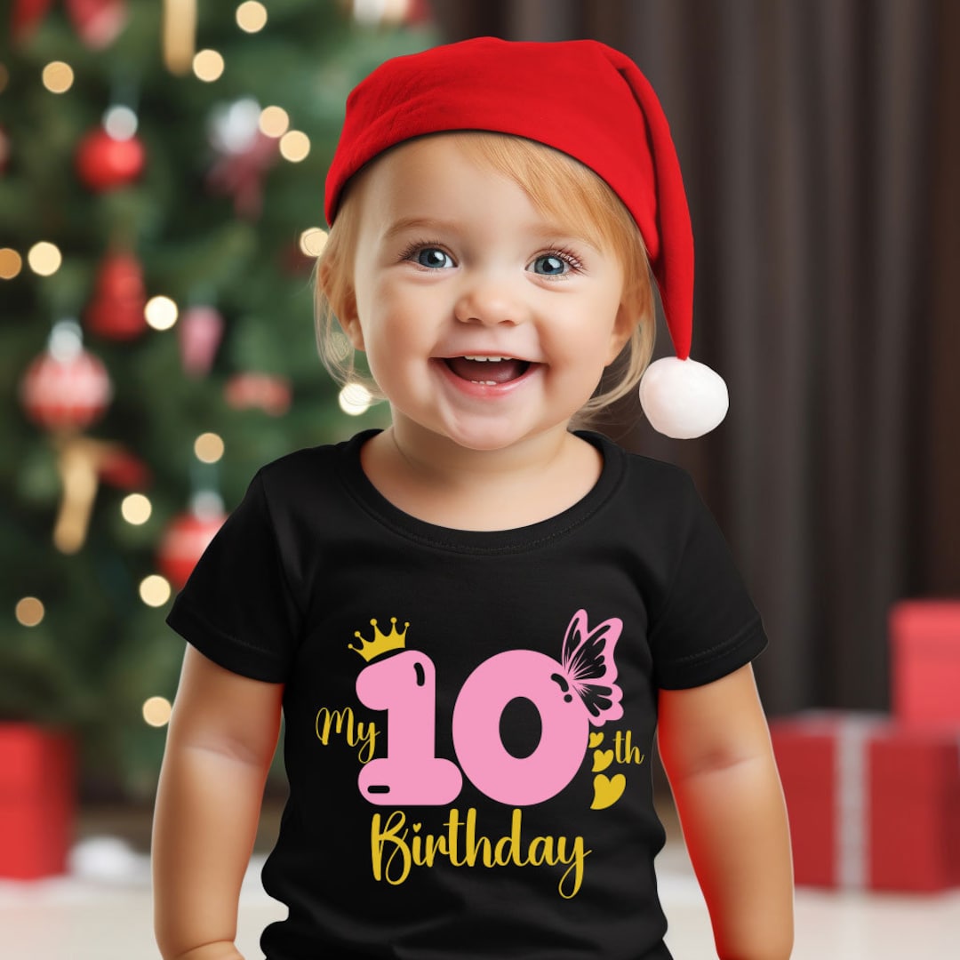 My 10th Birthday Svg,birthday Svg, Butterfly Svg, Png, It's My Birthday