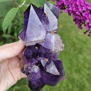 Quality Congo Amethyst Cluster: Raw Purple Crystal, Crown Chakra Stone, Meditation Home Decor