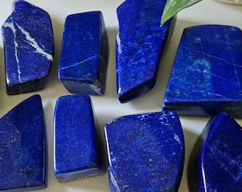 YOU Pick Polished Lapis Lazuli Freeform: Afghanistan Blue Stone, Intuition Crystal
