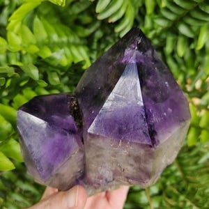 Quality Congo Amethyst Cluster: Raw Purple Crystal, Meditation Stone, Purple Home Decor