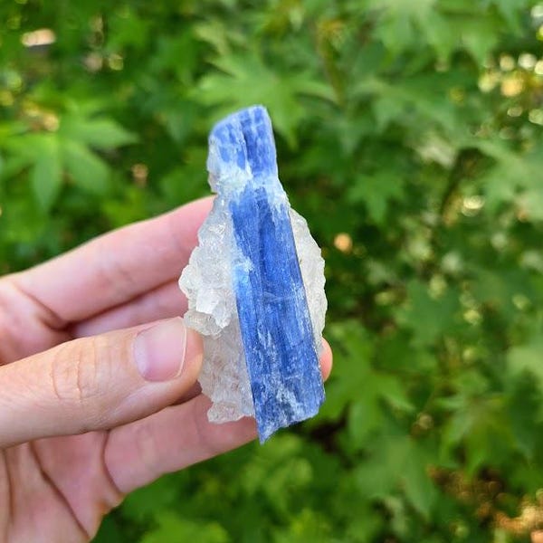 YOU Pick Quality Kyanite and Quartz, Blue Kyanite Specimens - Throat Chakra Crystals