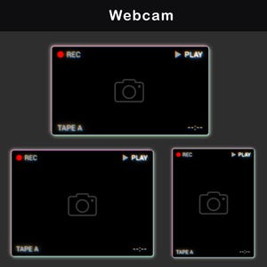 Animated Twitch Overlay Package Retro TV VHS, Dark Stream Glitch OBS ...