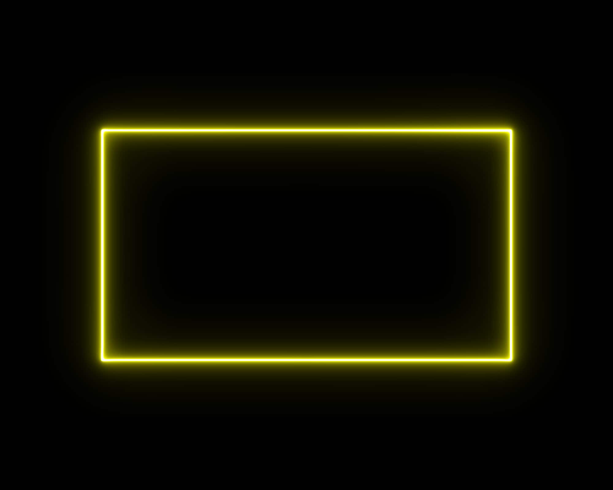 Twitch Animated Webcam Overlay Yellow Neon Cam With Flickering Effect