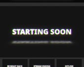Animated Dark Twitch Screens | Live Screens | Starting Soon, BRB, Ending, Offline | Twitch Overlay | Stream Overlay | Animated Background