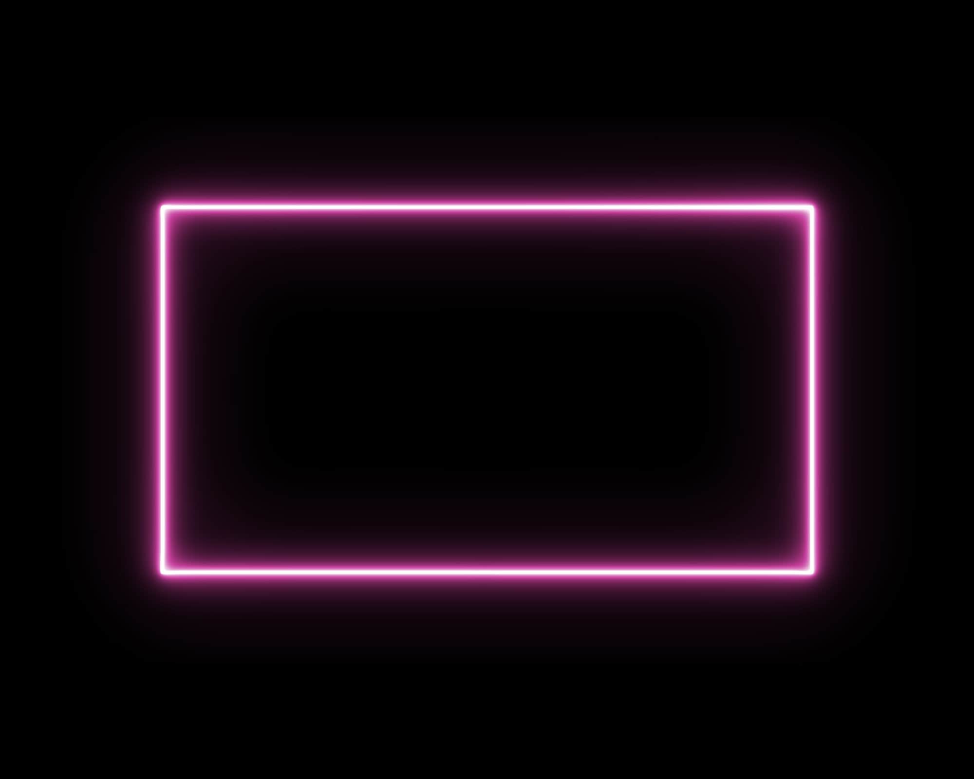 Twitch Animated Camera Overlay Pink Neon cam Border With Flickering