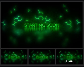 Geanimeerde Twitch-achtergrondstreamscherm Stream begint binnenkort, BRB-scherm, stream eindigt, offline | Geanimeerde Twitch-streamachtergrond