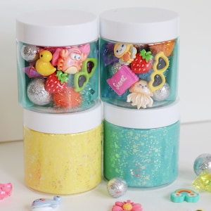 Kids playdough party favors, Summer playdough kits, sensory dough jars, playdoh jars, kids birthday gift, playdough party favors, non-toxic