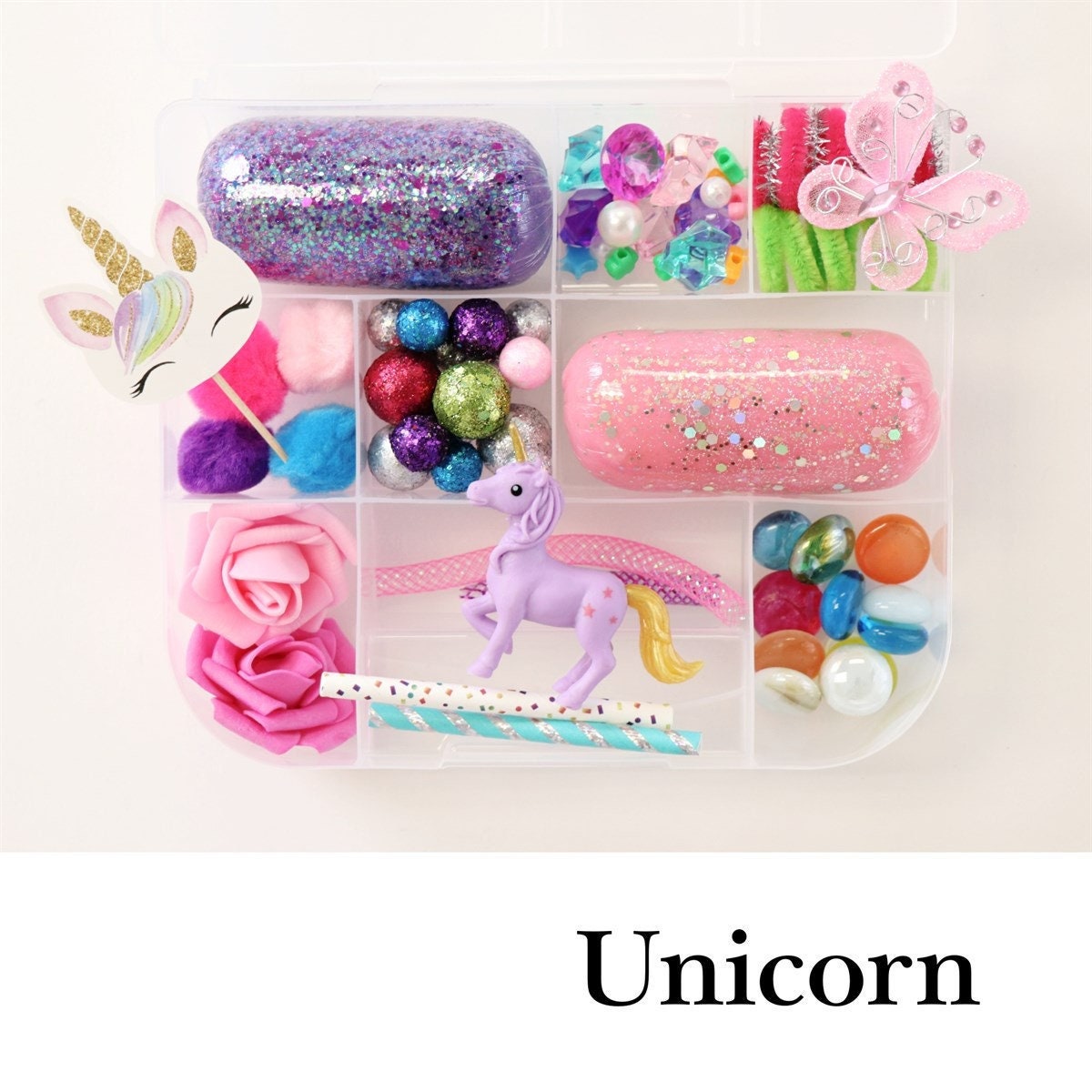 Unicorn Playdough Mat Personalized Birthday Gift for Kids Unicorn