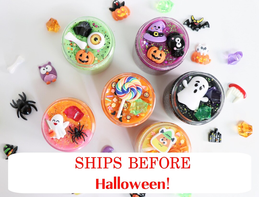 Buy 5 Get 1 FREE Halloween Play Dough Kit, Playdough to Go Sensory Jars