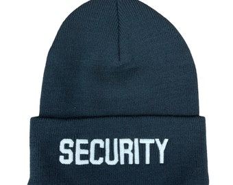 SICUREZZA - Glow in the Dark thread Embroidered Beanie Cuffed Cap- One size Fits Most