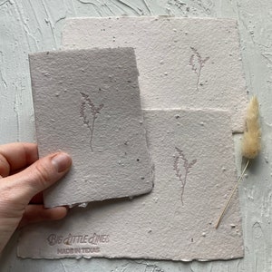 Carte de voeux florale à planter, cadeau de remerciement vierge à l'intérieur