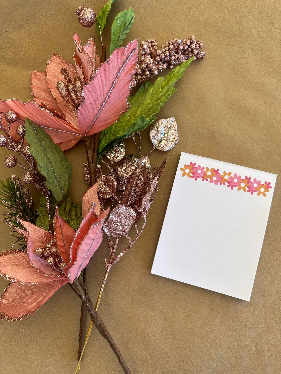 Joy Notepad, Stationery, Daily Notepad, Note Taking, Notepad, Floral