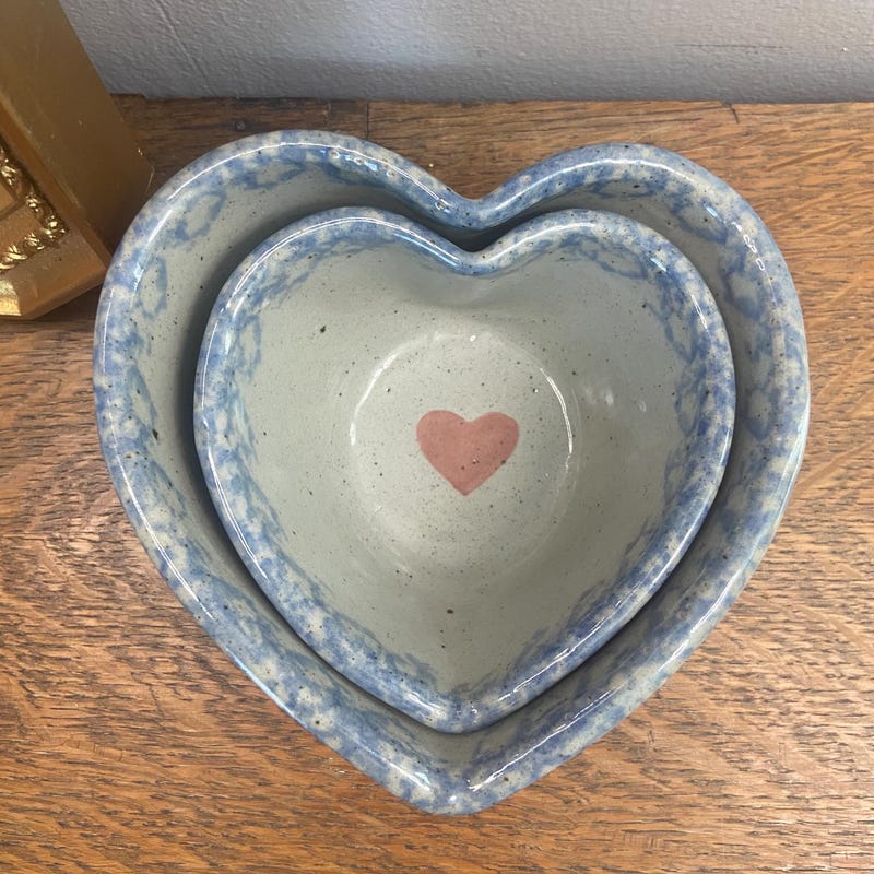 Wisteria Nesting Heart Bowl, Available in 2 Sizes