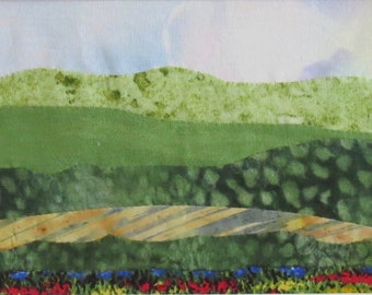 Fields of Summer Digital Pattern - Fabric Landscape