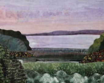 Lake View Fabric Landscape Pattern