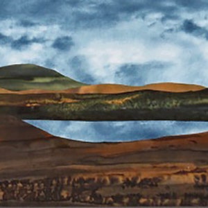 Oasis Digital Pattern - Fabric Landscape