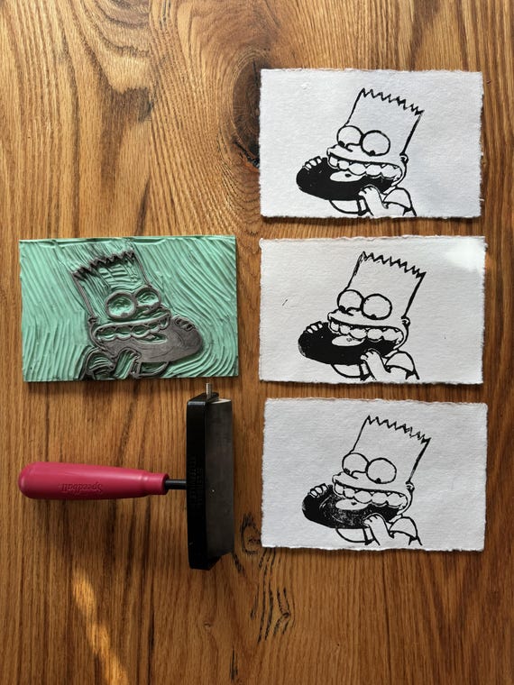 Bart Simpson Record Bite