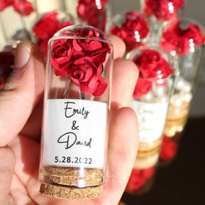 Beauty and the Beast Mini Glass Favors, Wedding Party Favors for Guests ...