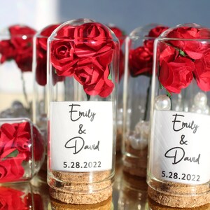 Beauty and the Beast Mini Glass Favors, Wedding Party Favors for Guests ...
