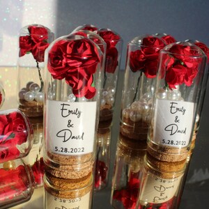Beauty and the Beast Mini Glass Favors, Wedding Party Favors for Guests ...