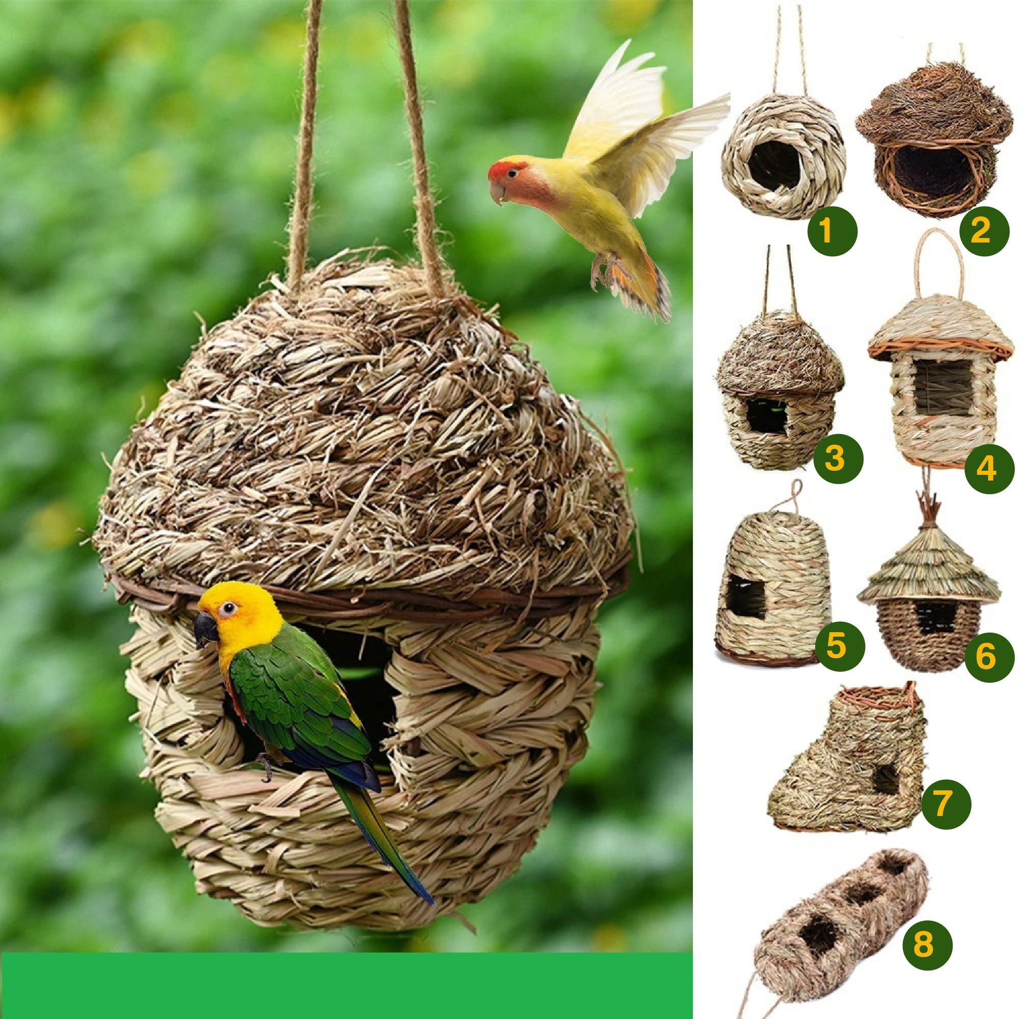 VNBABI 8 Styles Birds Nest Birds Nest Cage Hanging Bird Etsy