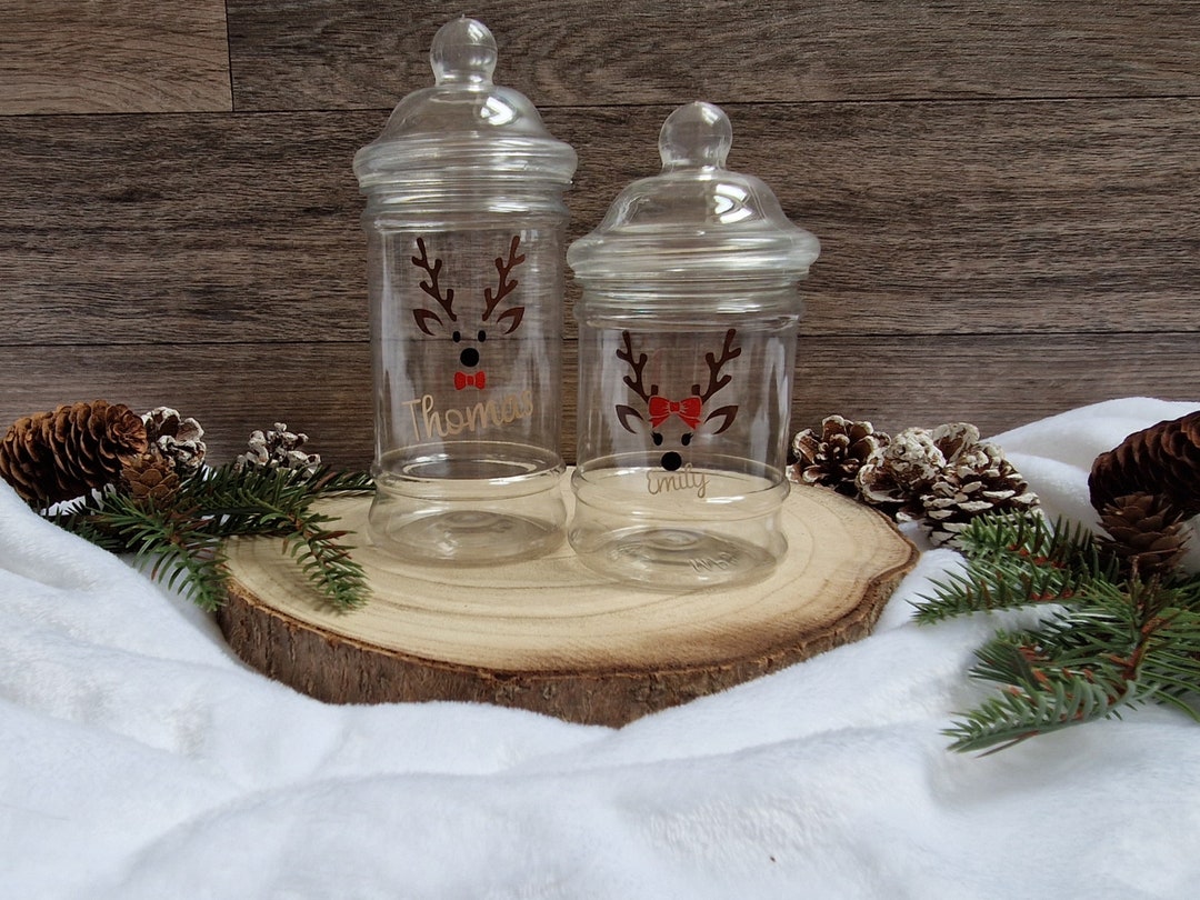 Personalised Christmas Sweet Jar Traditional Sweet Jar - Etsy UK